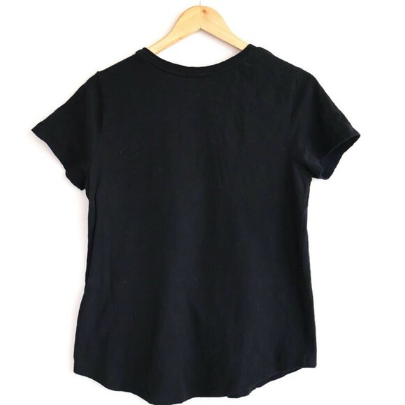 Womans Black Tee-Shirt -  Over The Moon - Size M - Picture 2 of 8